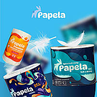Рушник паперовий 200 відривів 2шар целюл Papela Premium, фото 3