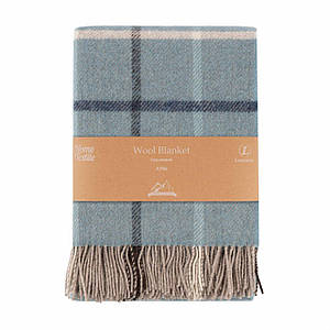 Плед ARDESTO Leonardo Alpina 140x200см 100% вовна блакитний (ART0704LM)