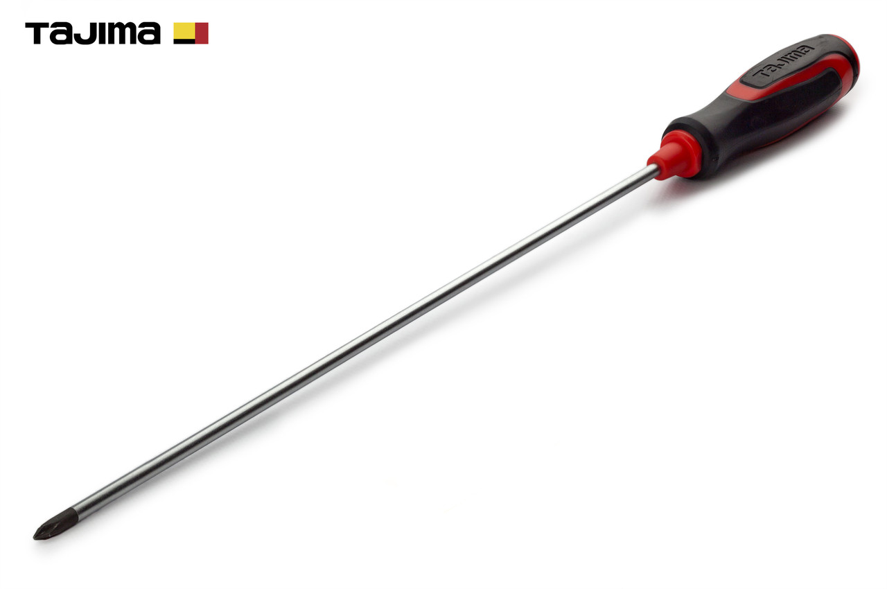 Викрутка хрестова PH1 х 417 мм TAJIMA (Японія) Phillips магнітна, фото 1