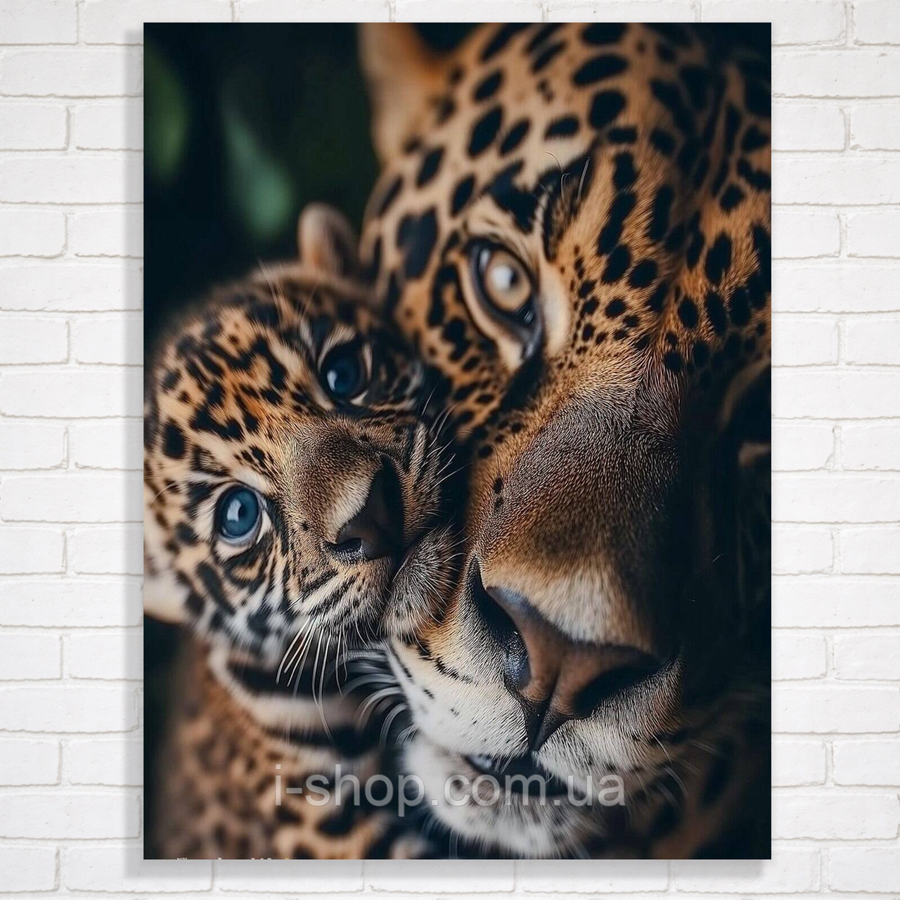 Алмазна мозаїка в рамці набір для творчості картина мати і дитина 30х40 см для подарунка та декору, фото 1