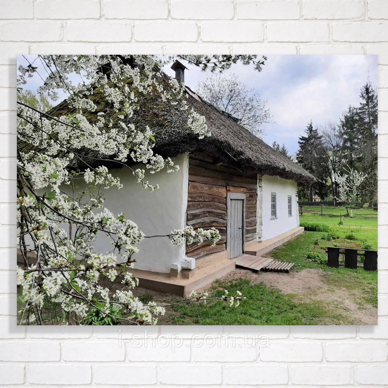 Алмазна мозаїка в рамці Українська весна 30x40 см картина алмазна набір для творчості Dreamtoys, фото 1