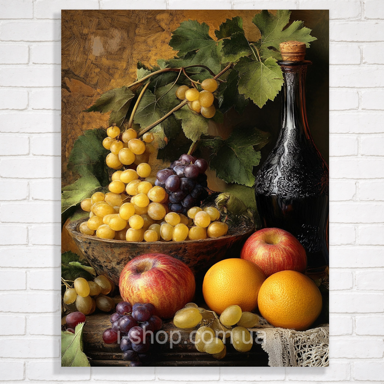 Алмазна мозаїка на підрамнику фрукти Щедрість урожаю набір для творчості 30x40 см Dreamtoys, фото 1