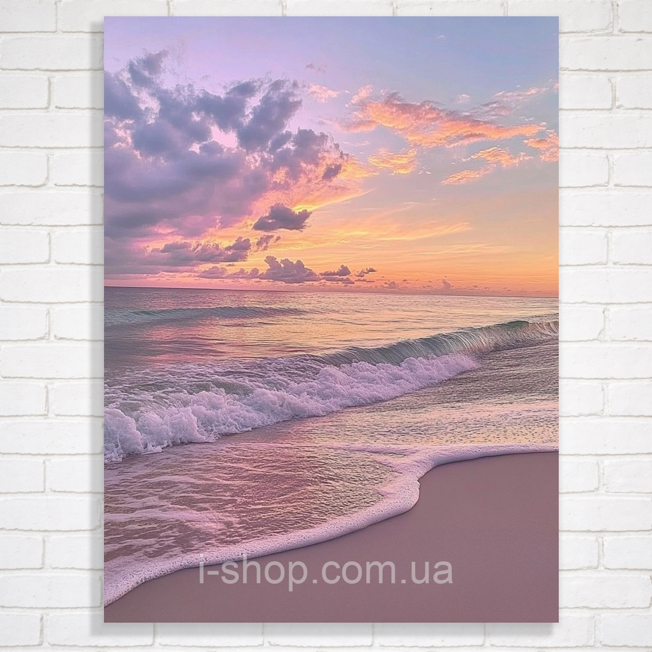 Алмазна мозаїка на підрамнику море з рамкою картина алмазна мозаїка Звуки прибою 30x40см Dreamtoys, фото 1