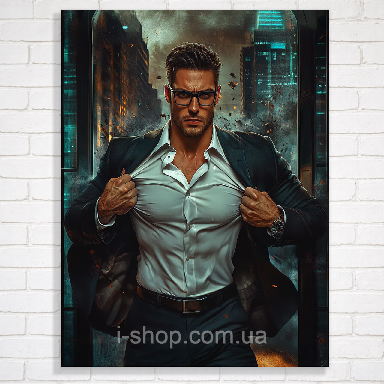 Алмазна мозаїка міський пейзаж з рамкою 30x40 см набір для творчості Dreamtoys у коробці, фото 1