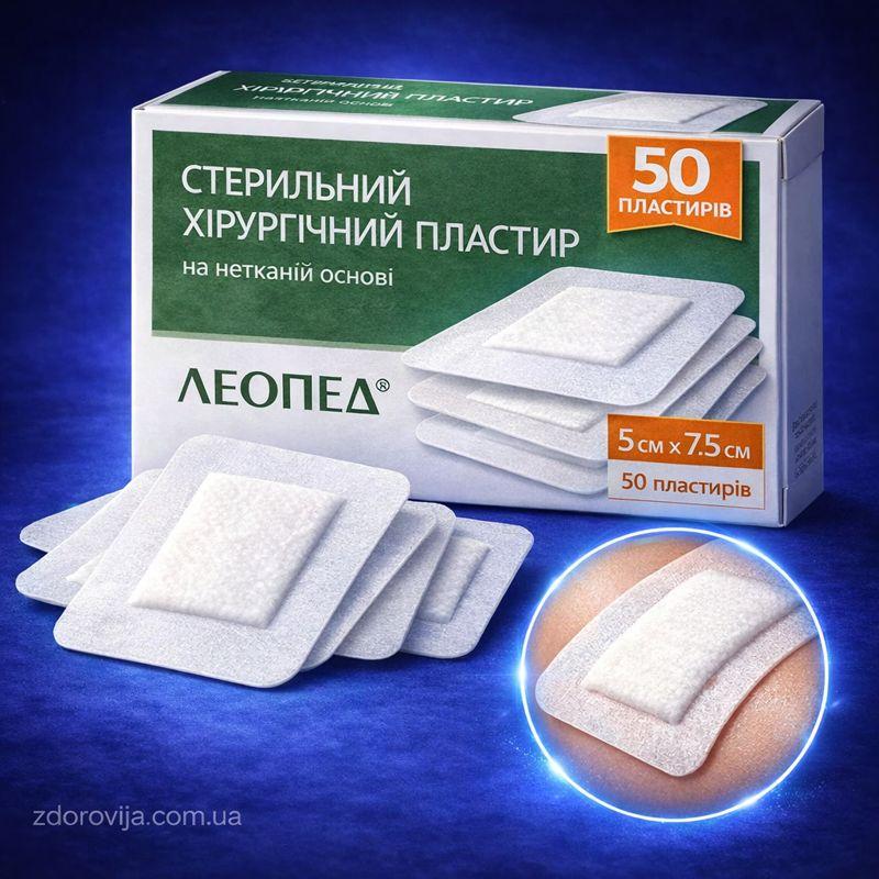 Лейкопластир «Леопед» 5×7,5 см, 50 шт/упаковка