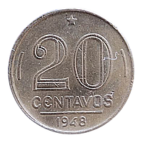 Бразилія 20 сентаво, 1948 Руй Барбоза ді Олівейра