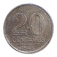 Бразилія 20 сентаво, 1948 Руй Барбоза ді Олівейра