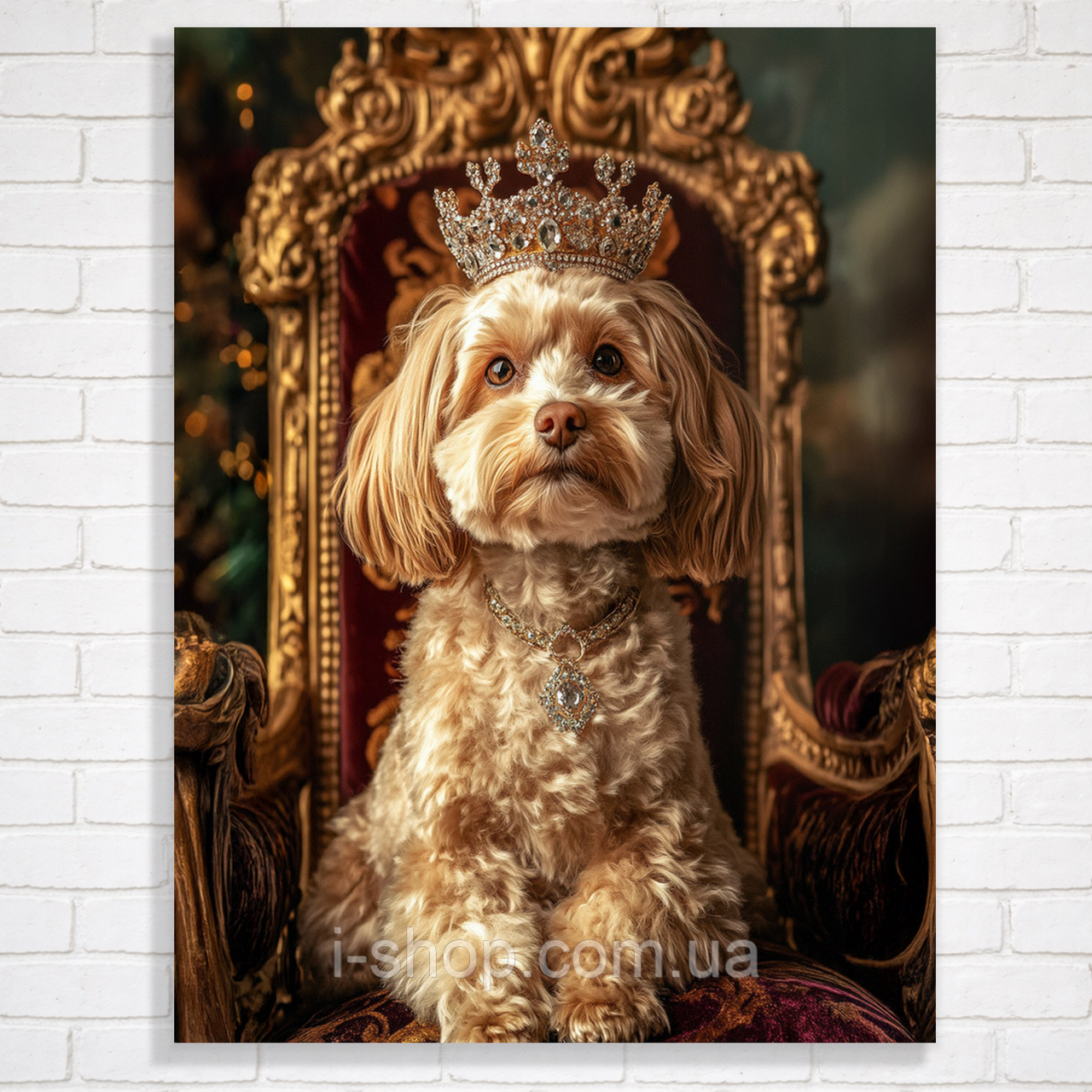 Алмазна мозаїка лев у рамці 30x40 см набір для творчості картина алмазна мозаїка для дорослих Dreamtoys, фото 1