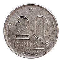 Бразилія 20 сентаво, 1949 Руй Барбоза ді Олівейра