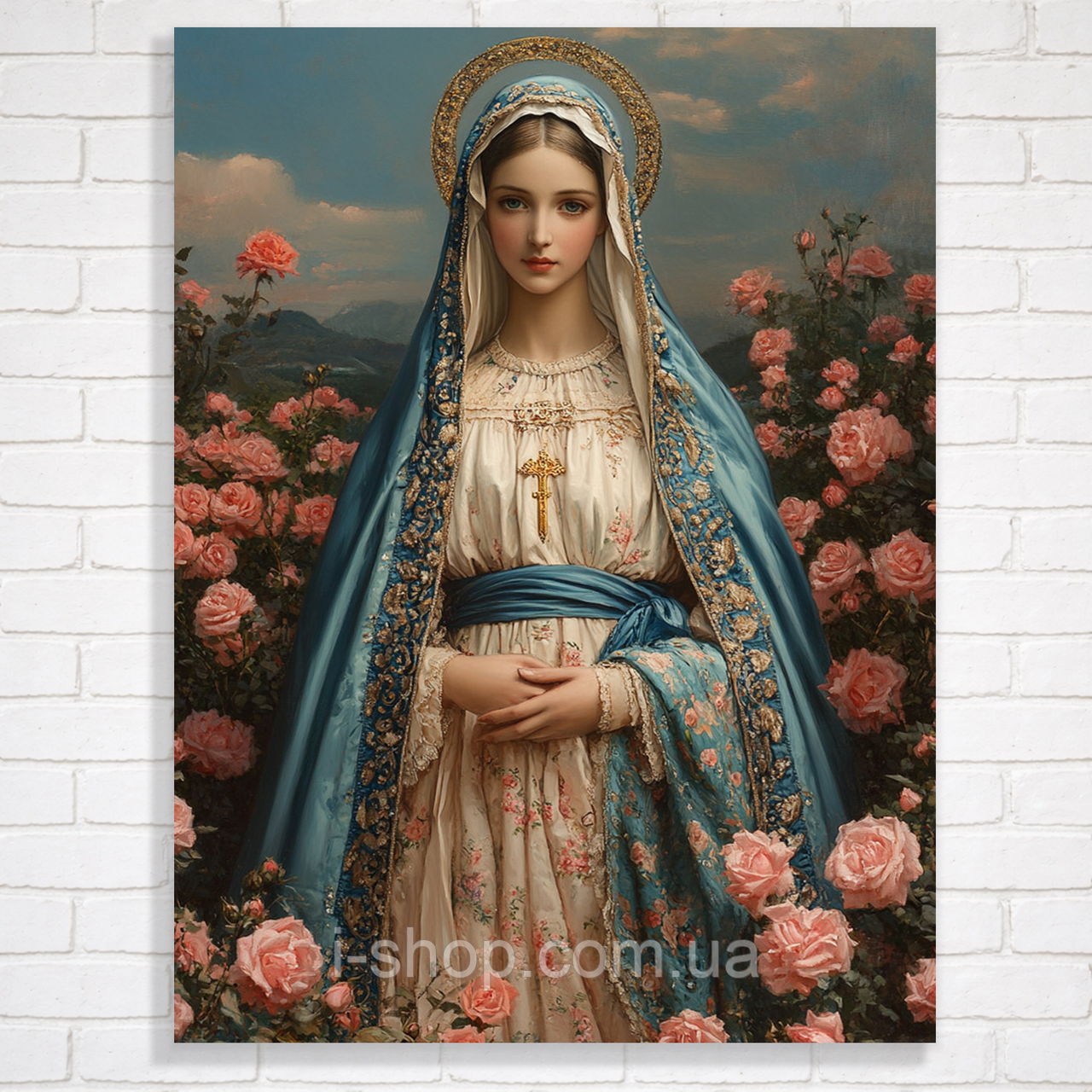 Алмазна мозаїка на підрамнику квіти Божественне цвітіння картина для подарунка і мозаїка для інтер'єру, фото 1