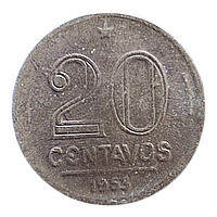 Бразилія 20 сентаво, 1951  Руй Барбоза ді Олівейра