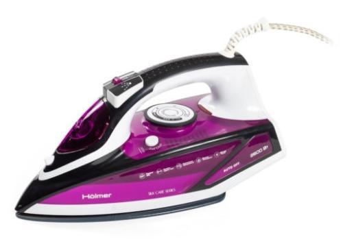 Праска Holmer HIC-2645, Purple/чорний, 2600W, кераміка, паровий удар 140 г/хв, постійна подача пари 40 г/хв, вертикальне, фото 1
