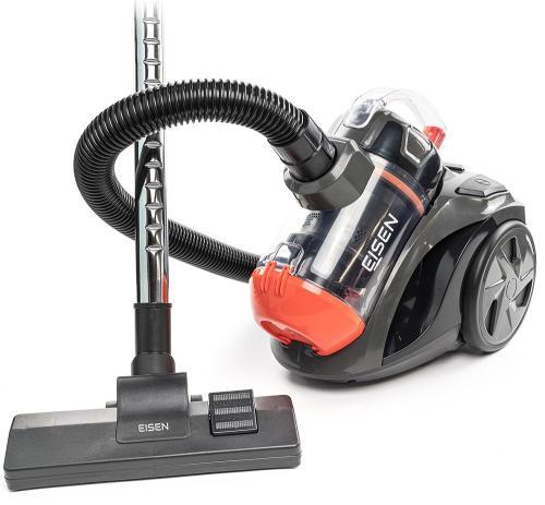 Пилосос Eisen EVC-391O ECO DESIGN, чорний/помаранчевий, 900W, контейнер, об'єм пилозбірника 2л, універсальна щітка підлога/килим;, фото 1
