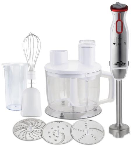 Блендер Monte MT-1910 W, білий/Inox, 1000W, занурювальний, 2 швидкості з плавним регулюванням, мірний стакан 600 мл з кришкою,, фото 1