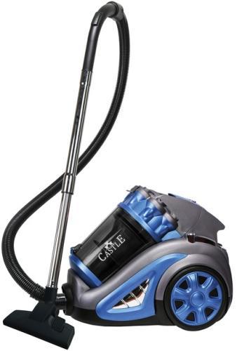 Пилосос Castle CW-102B, сірий/синій, 2000W, безмішковий, циклонний, об'єм пилозбірника 4л, HEPA фільтр, насадки: 2-позиційна, для, фото 1