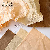 Папір тишью Sinowrap бордовий 50×70 см, 38 аркушів, фото 3