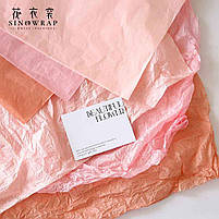 Папір тишью Sinowrap бордовий 50×70 см, 38 аркушів, фото 2