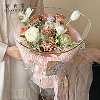 Папір тишью Sinowrap бордовий 50×70 см, 38 аркушів, фото 8