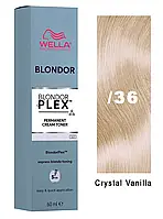 Wella Blondor Plex Toner Крем-тонер осветляющий /36 Crystal Vanilla