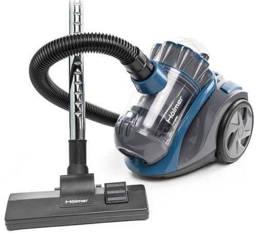 Пилосос Holmer HVCC-92BL ECO Cyclone синій, 900W, контейнер, об'єм пилозбірника 2л, універсальна щітка підлога/килим; 2в1 для, фото 1