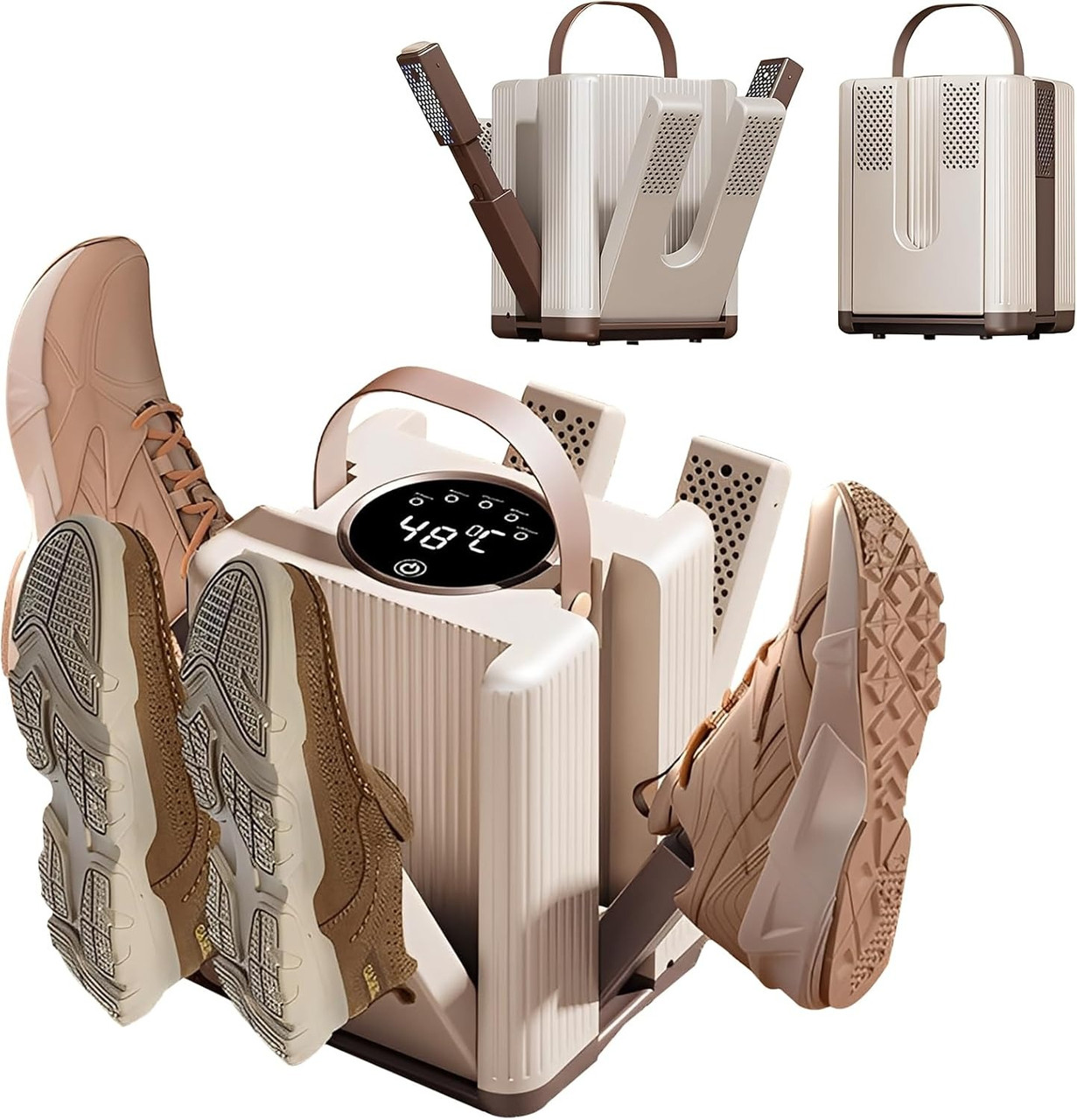 Складана сушарка для взуття на 3 пари Shoes Dryer, 120 Вт, протигрибкова сушарка для всіх різновидів взуття для різного взуття