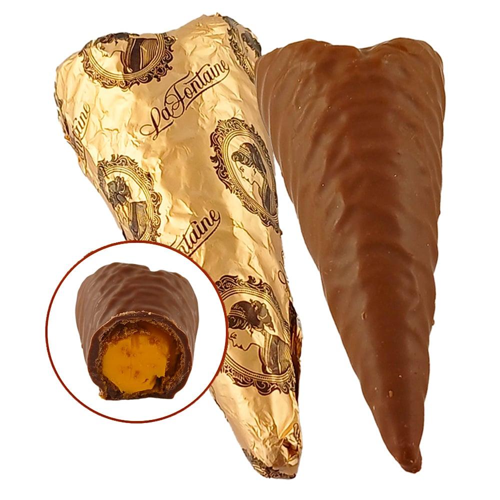 Цукерки La Fontaine Вафельний ріжок з апельсиновою начинкою (Греція) 500 г