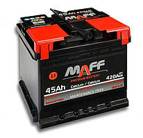 Акумулятор 6СТ-45 R+ (пусковий струм 420 А) необслуговуваний MAFF