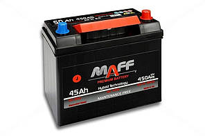 Акумулятор 6СТ-50 R+ (пусковий струм 450 А) необслуговуваний Asia MAFF
