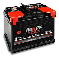 Акумулятор 6СТ-62 L+ (пусковий струм 560 А) необслуговуваний MAFF