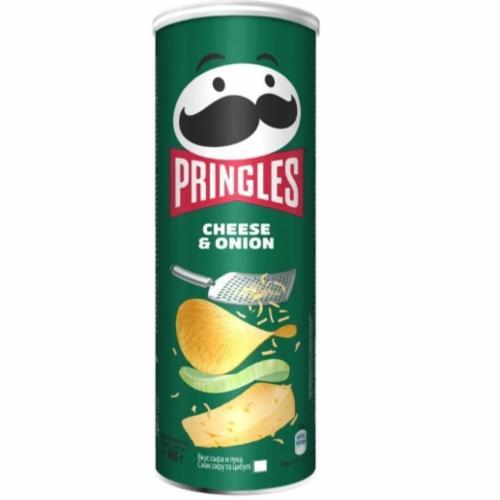 Чіпси картопляні Pringles Cheese & Onion - 165 g, фото 1