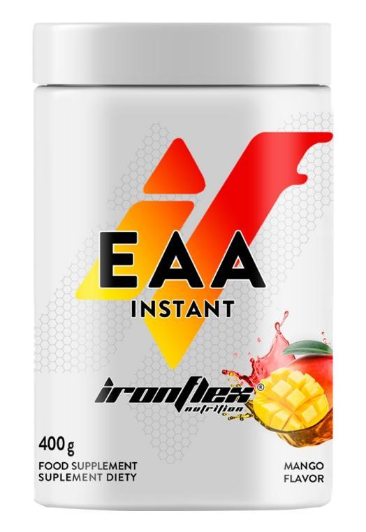 Амінокислоти IronFlex EAA  Instant 400 грамм Смак : МАНГО, фото 1