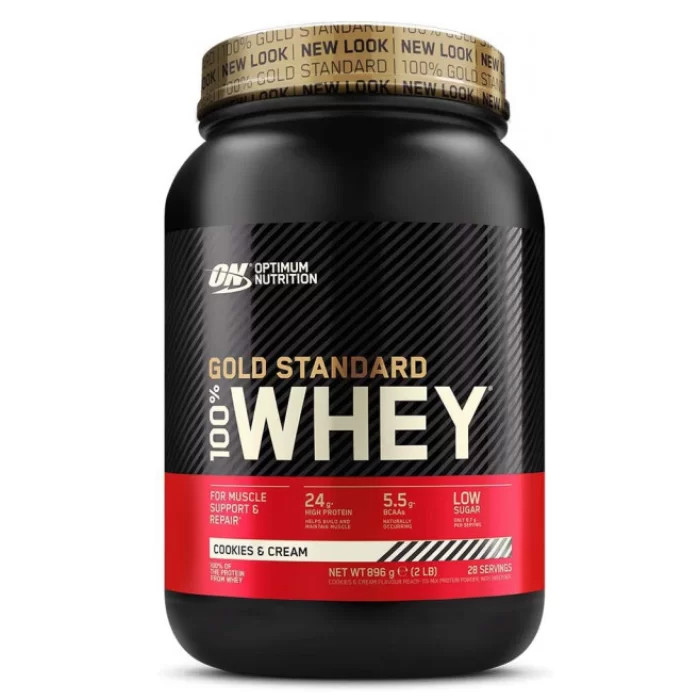 Сироватковий протеїн, Optimum Nutrition, 100% Whey Gold Standard - 909 г - Печиво з кремом