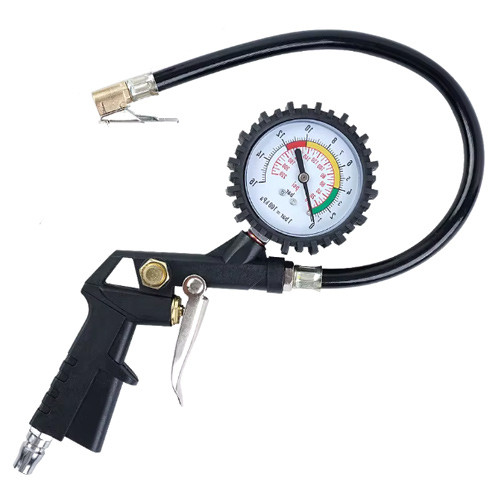 Пістолет для накачування коліс шин із манометром 0-220psi 0-16бар, фото 1