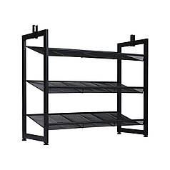 Стелаж для дому DOZER(чорний,3 полиці)