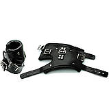 Манжети шкіряні для підвісу в бондажі з регульованими ременями, фото 3