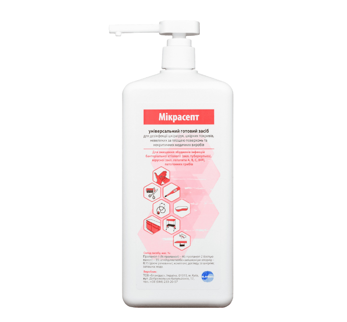 Мікрасепт (Micrasept), 1 л для рук та поверхонь, фото 1