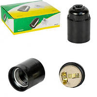 Від 20 шт. Патрон для лампочки чорний, цоколь Е743/95575 купить оптом