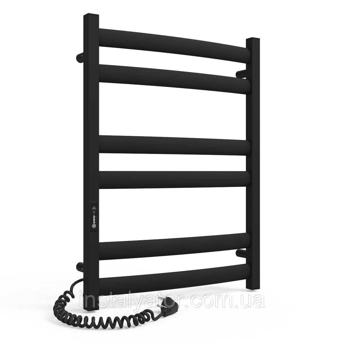 Електрична сушарка для рушників Laris Зебра Атлант ЧКЧ6 500 х 700 Е (підкл. зліва) R3, фото 1