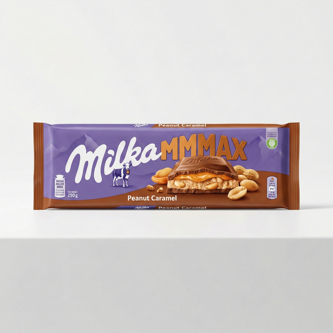 Шоколад Milka MMMax Peanut Caramel з цільним арахісом та карамеллю (великий) XXL, фото 1
