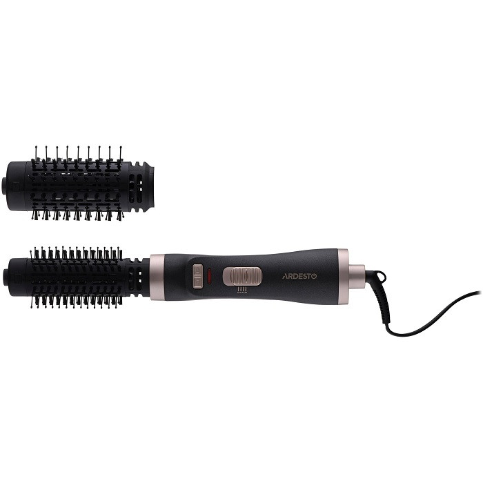 Фен-щітка Ardesto HD-C100, чорний, 1000W, 1 швидкість, 2 температурні режими, 2 щітки з керамічним покриттям 40 та 50мм, фото 1