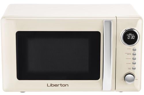 Мікрохвильова піч Liberton LMW-2083E Ivory, 700W, 20л, 5 рівнів потужності, керування електронне, діаметр поворотного столу 25.5см, фото 1