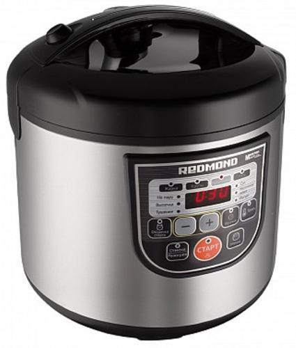 Мультиварка Redmond RMC-M22 чорний, 860W, чаша 5л, дисплей, програм 10, керамічне покриття, кнопкове керування, фото 1