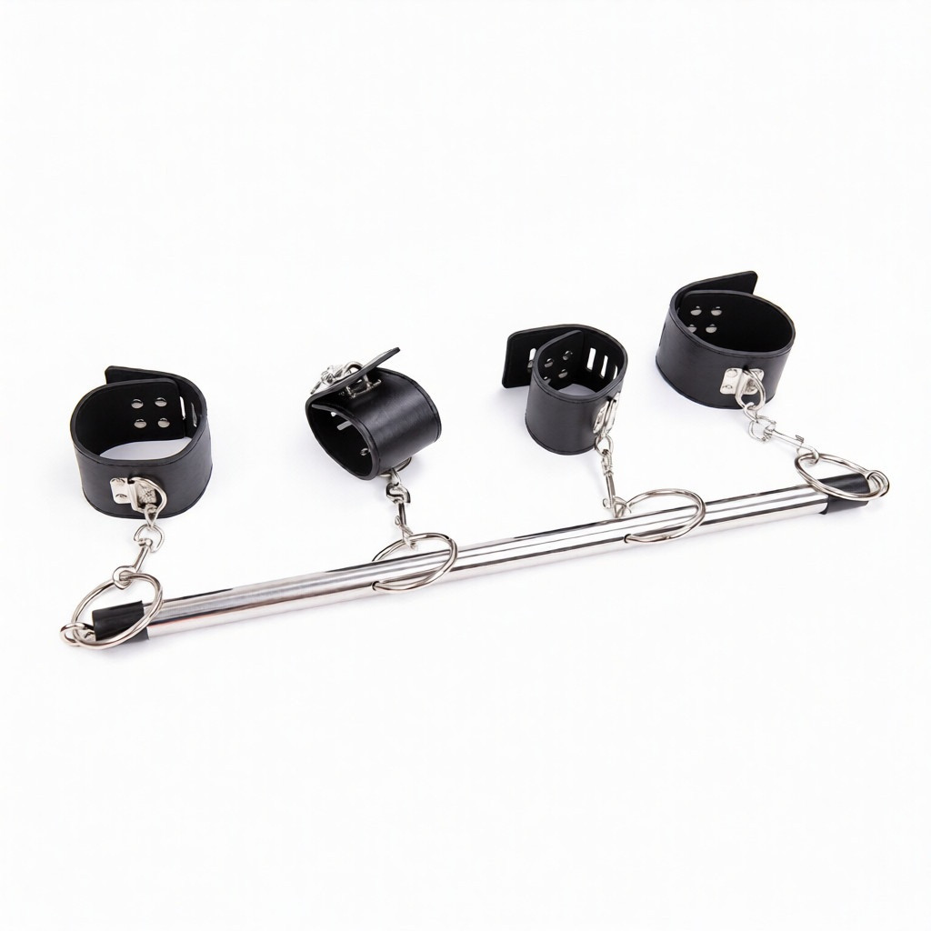 Фіксатор металева розпірка з манжетами для рук і ніг довжина 50 см універсальний розмір, фото 1