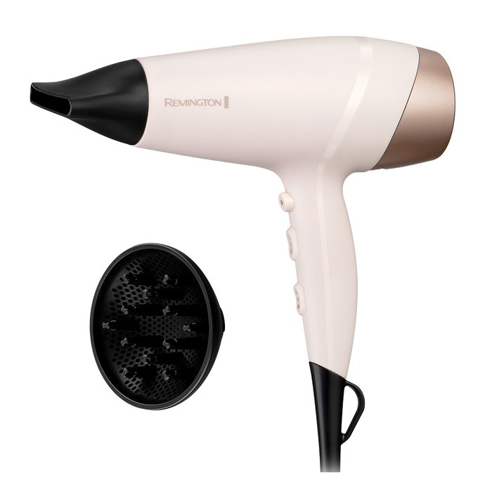 Фен Remington D4740 E51, білий, 2200W, 2 швидкості, 3 режими, стандартний концентратор (11мм), дифузор (45737560100), фото 1