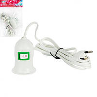 Від 4 шт. Патрон Е27 з вимикачем, провід 2,5м  915 купить оптом