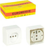 Від 10 шт. Розетка накладна 5,5×6×4см одинарна 316 купить оптом