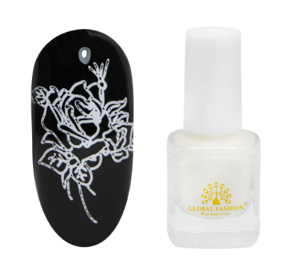 Лак для стемпінгу білий 5 мл, фото 1