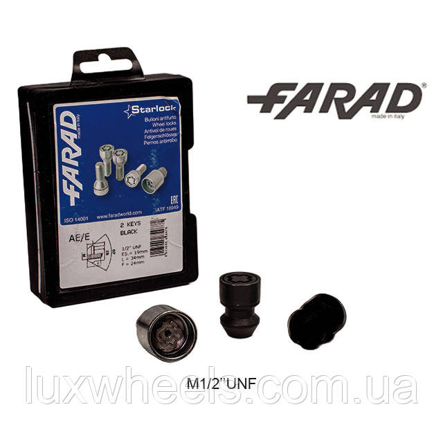 FARAD STARLOCK | Гайки секретки М1/2-20x34мм Конус Кільце, що обертається Ключ 19 (Ford, Jeep, Jaguar, Chevrolet, Dodge, Volvo) +, фото 1