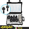 FARAD GALAXYLOCK | Болти секретки М12х1.5х26 Конус Головка, що обертається Ключ 17 + запасний ключ (чорні), фото 2