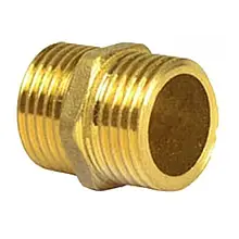 Ніпель латунний із ЗР 1/2" короткий посилений